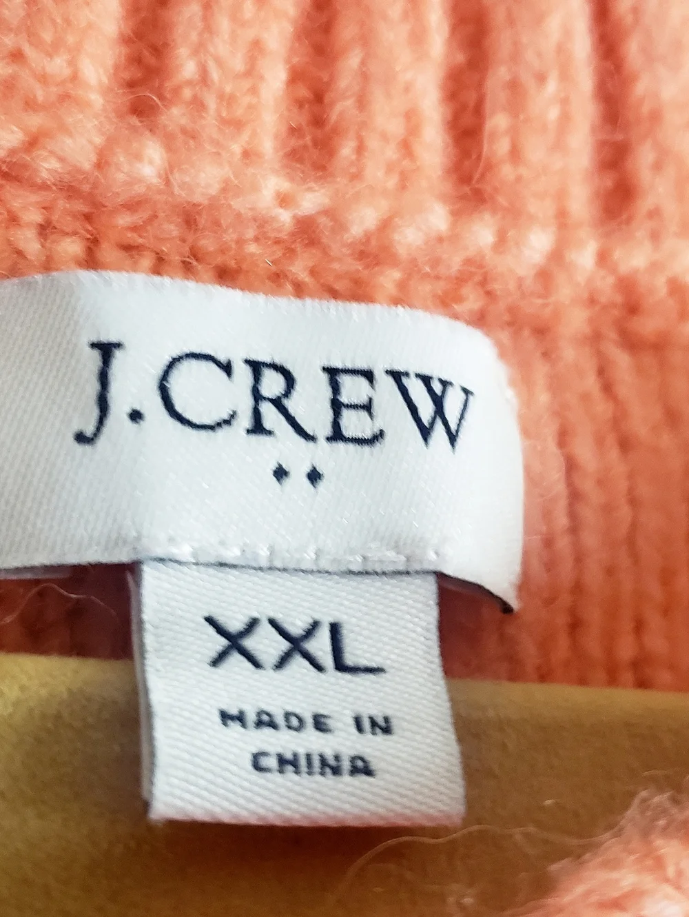 J. Crew Re-Imagined Orange Sweater Womens Chunky XXL Wool Comfy Baloon Sleeve